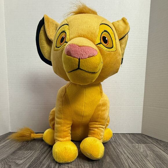 Disney Lion King Simba Plush Just Play Stuffed Animal Yellow Toy Doll Disney - Picture 1 of 5